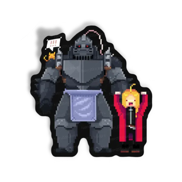 Adesivo Fullmetal Pixels, Anime e Mangá