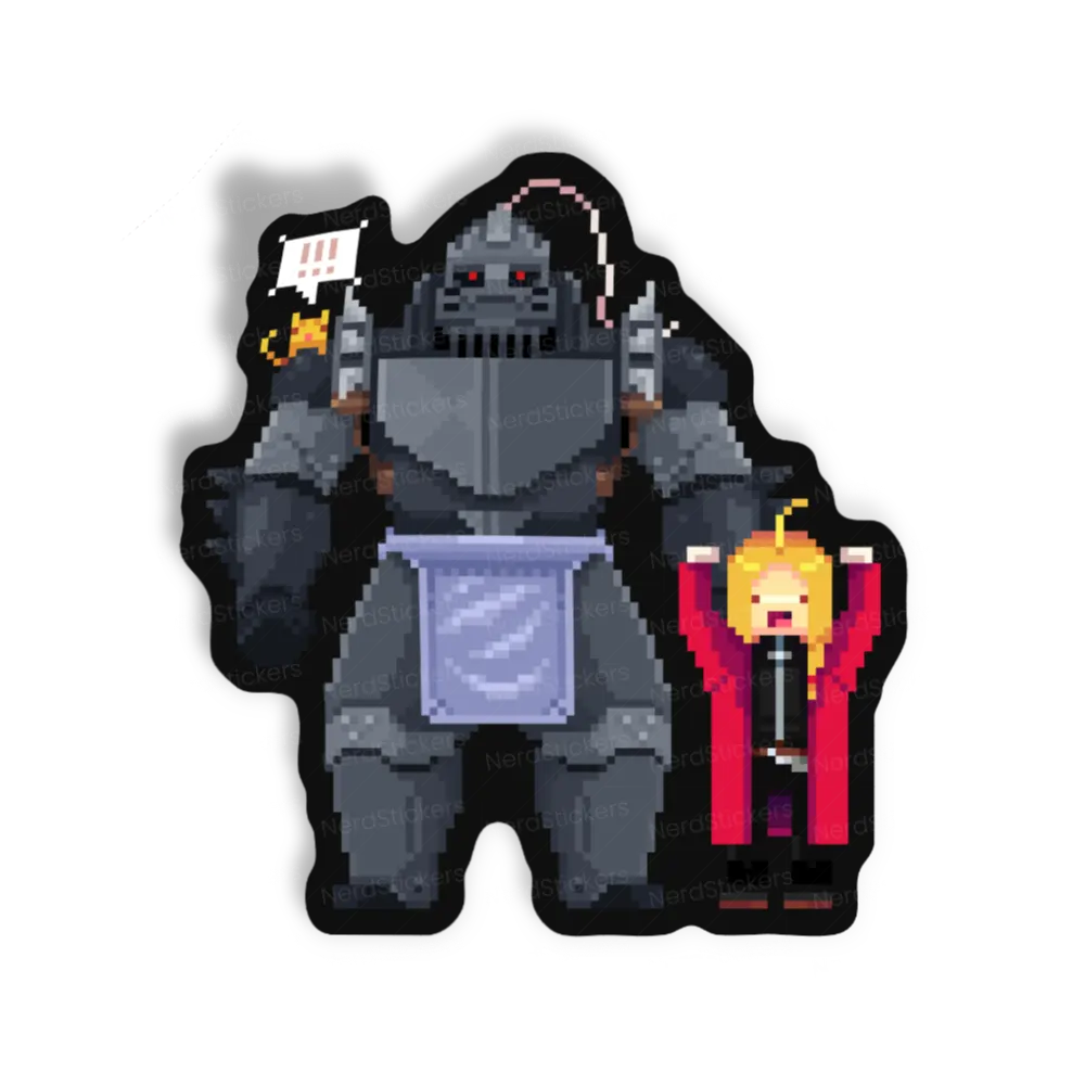 Adesivo Fullmetal Pixels, Anime e Mangá