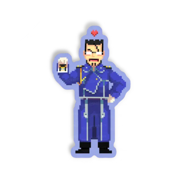Adesivo Hughes Pixel, Anime e Mangá