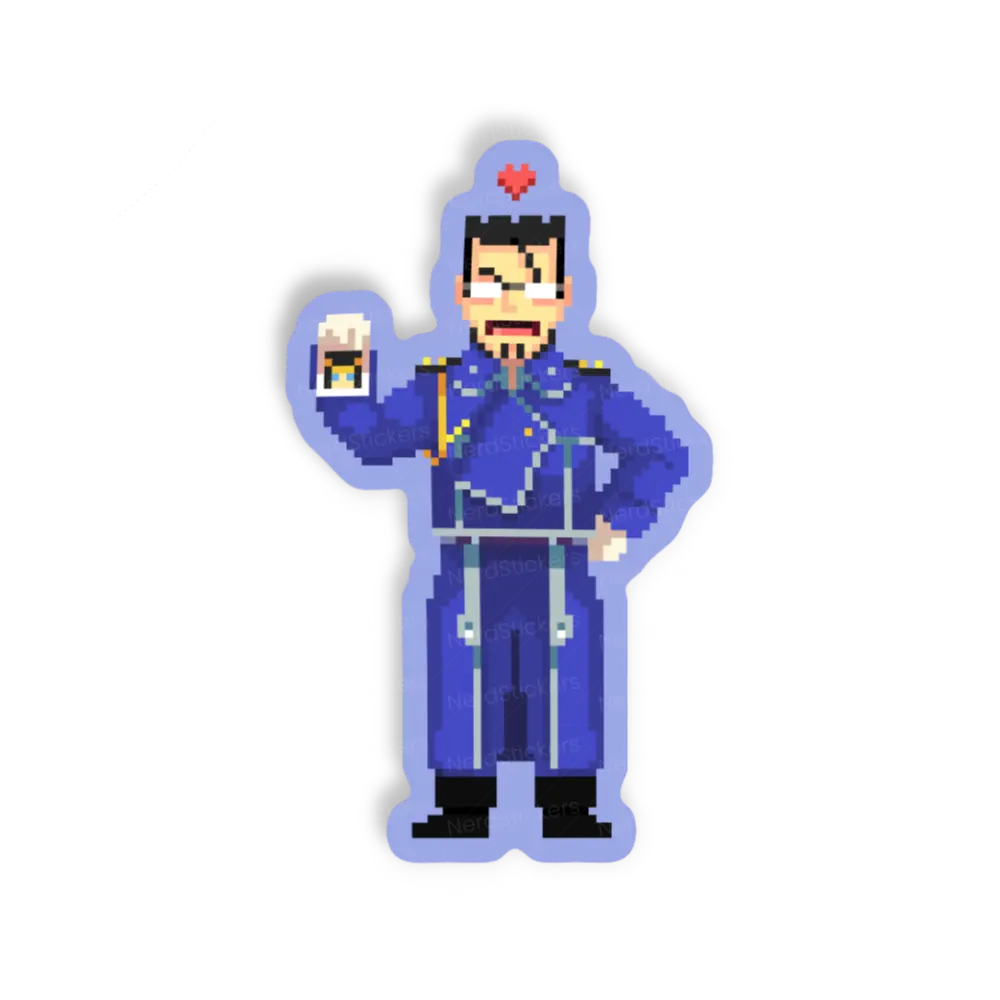 Adesivo Hughes Pixel, Anime e Mangá