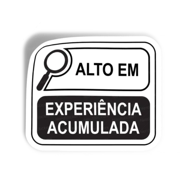 Adesivo Alto em Experiência, Programação