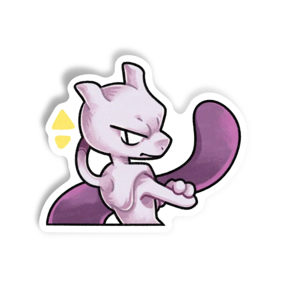 Adesivo MewTwo, Anime e Mangá
