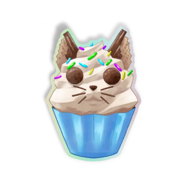 Adesivo Gato Cake, Design