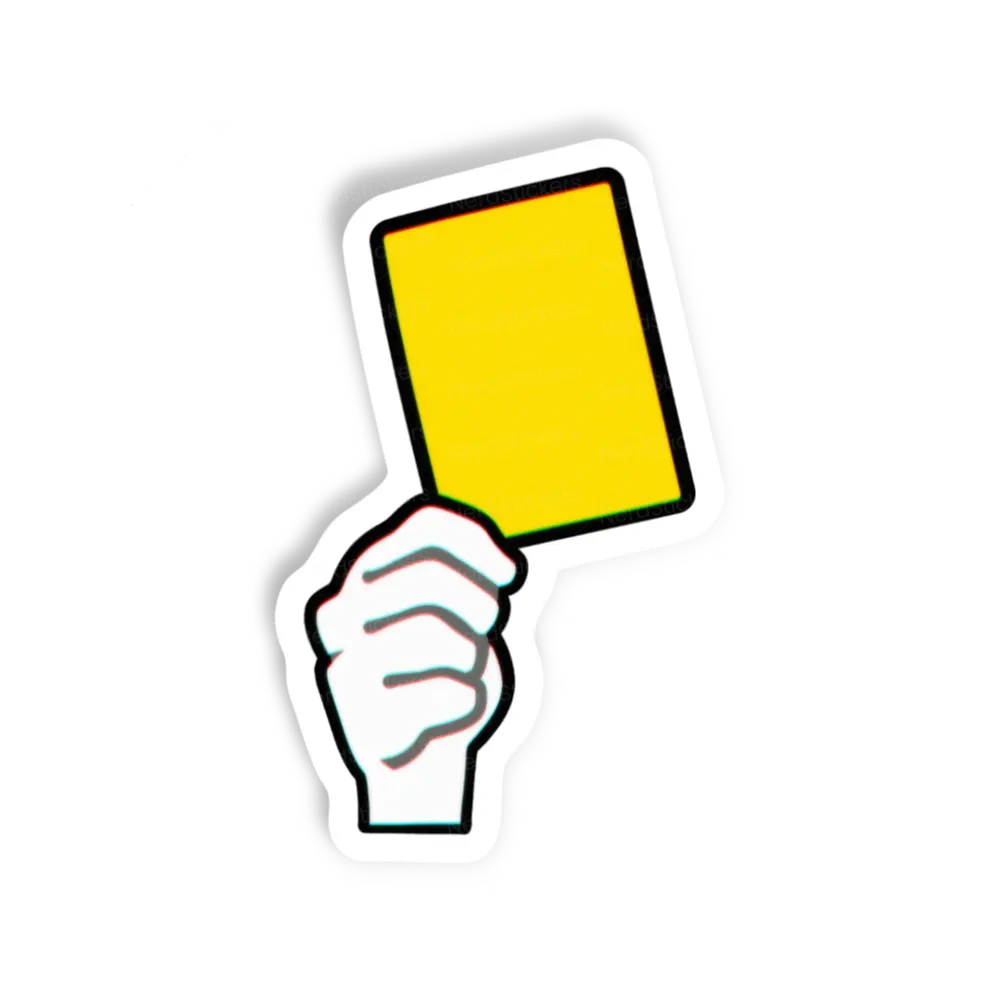 Adesivo Cartão Amarelo, Esportes
