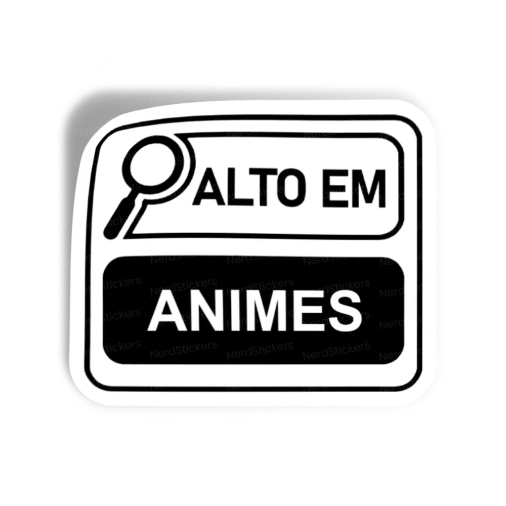 Adesivo Alto em Animes, Comida e Bebida