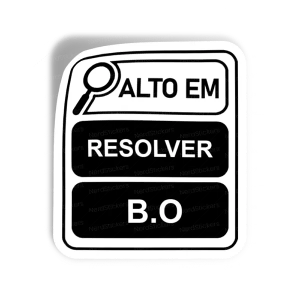 Adesivo Alto em Resolver BO, Programação