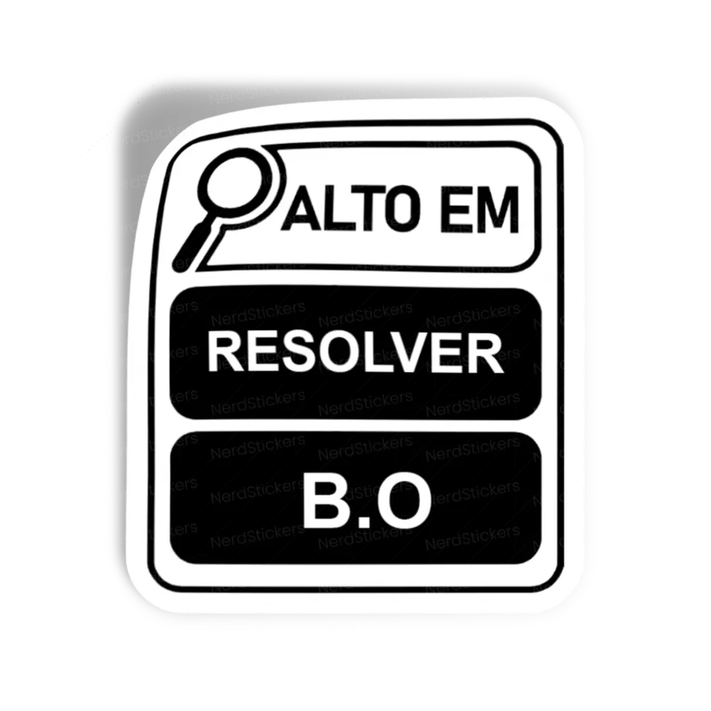Adesivo Alto em Resolver BO, Programação