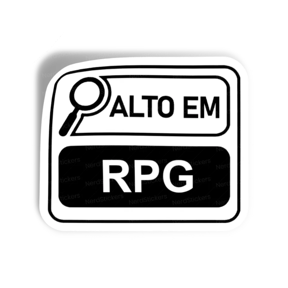 Adesivo Alto em RPG, Comida e Bebida