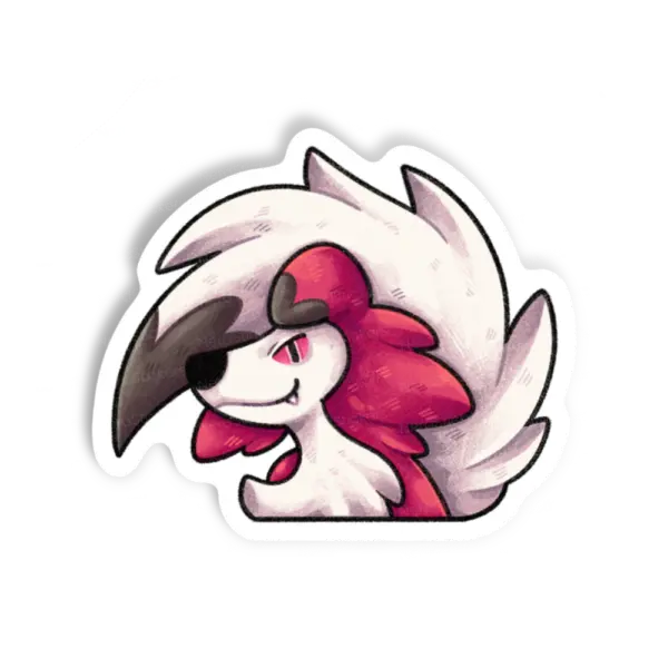 Adesivo lycanroc Dark, Animais
