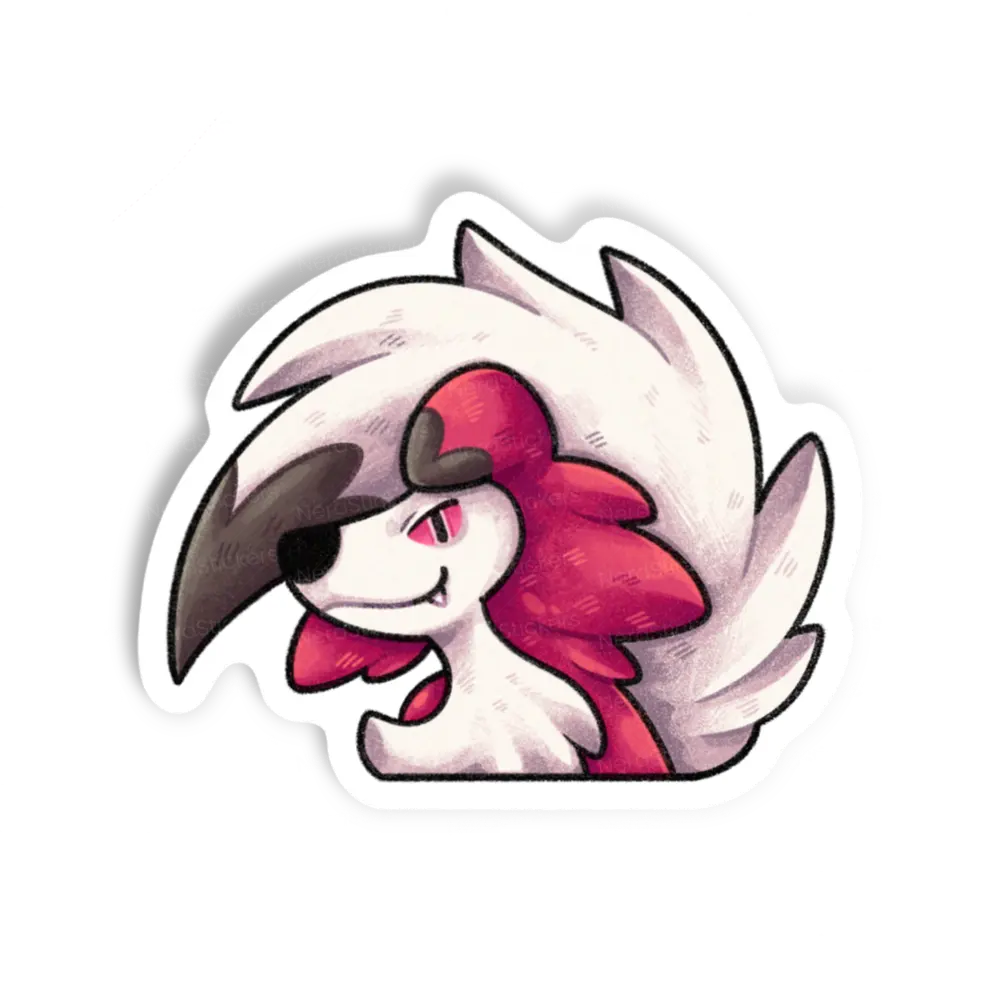 Adesivo lycanroc Dark, Animais