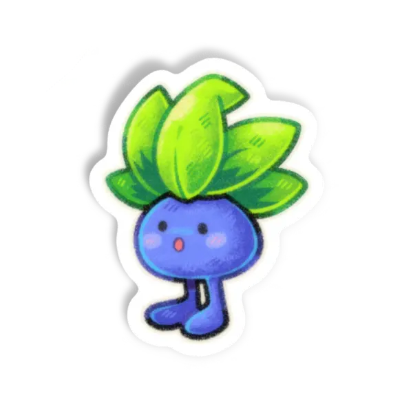 Adesivo Oddish, Anime e Mangá