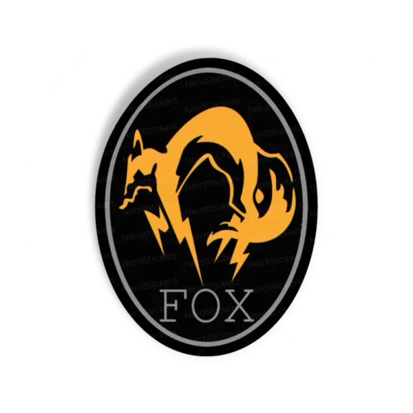 Adesivo Metal Gear FOX, Animais