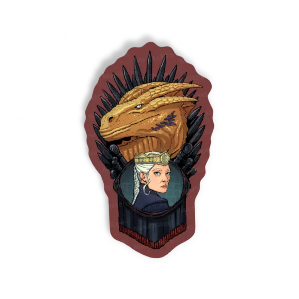 Adesivo Queen Rhaenyra Targaryen - House Of The Dragons, Anime e Mangá