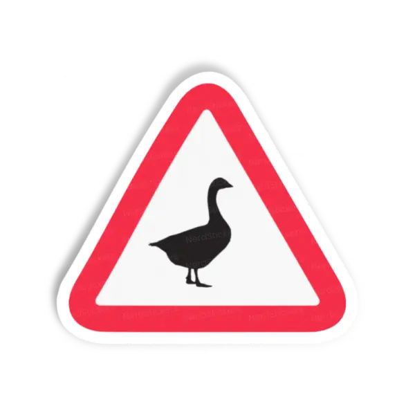Adesivo CUIDADO, Animais
