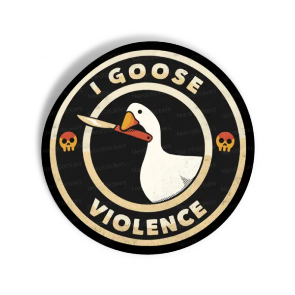 Adesivo I Goose Violence, Animais
