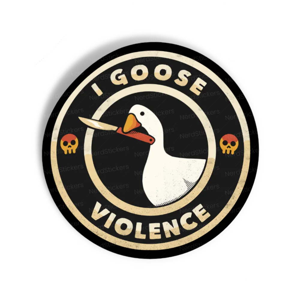 Adesivo I Goose Violence, Animais