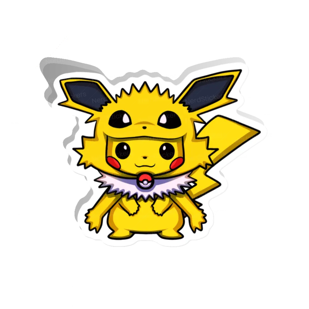Adesivo Pikachu cosplay, Anime e Mangá