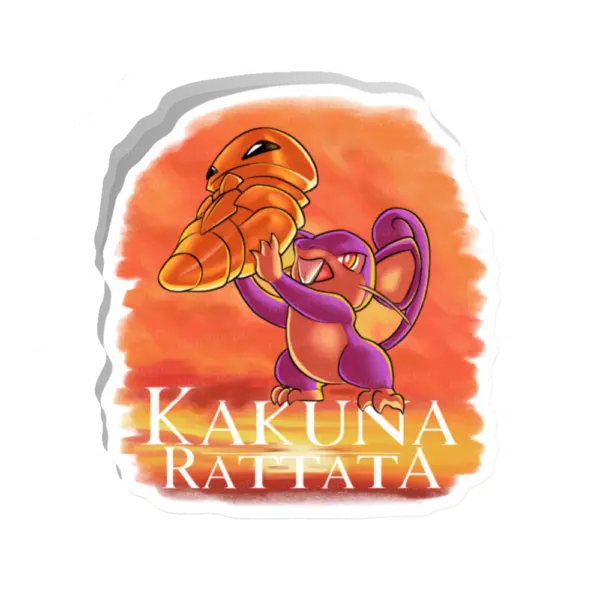 Adesivo Kakuna Rattata, Anime e Mangá