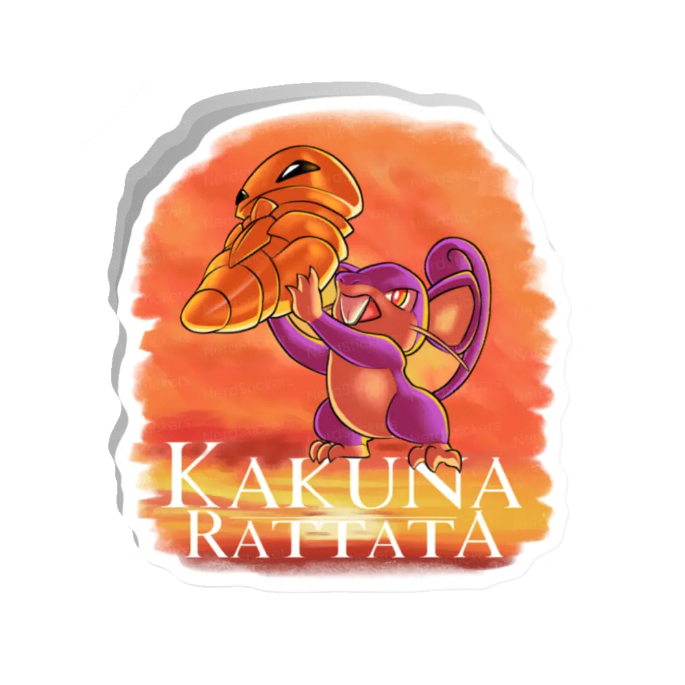 Adesivo Kakuna Rattata, Anime e Mangá