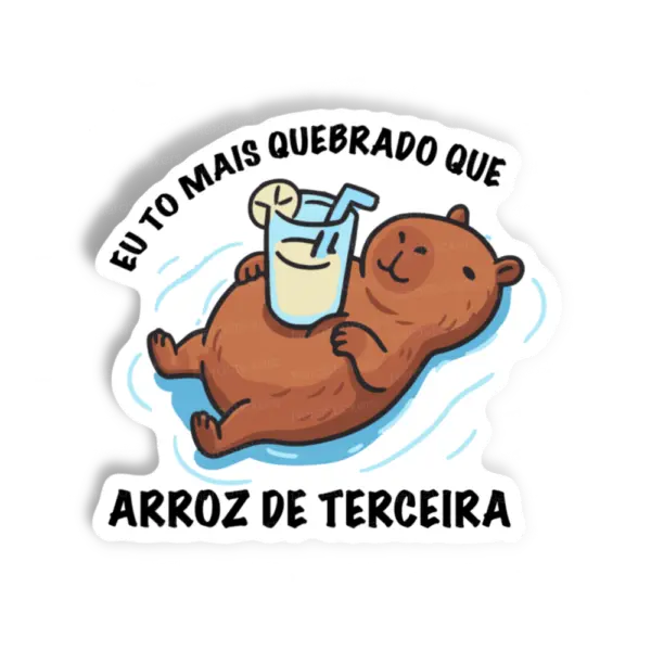 Adesivo Arroz de terceira, Animais