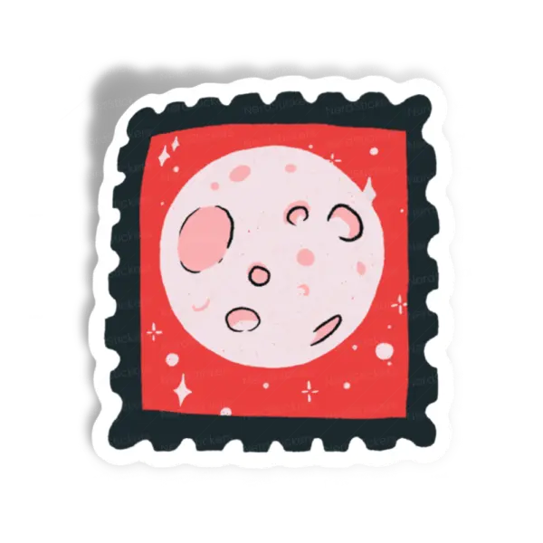 Lua Vermelha sticker, Design