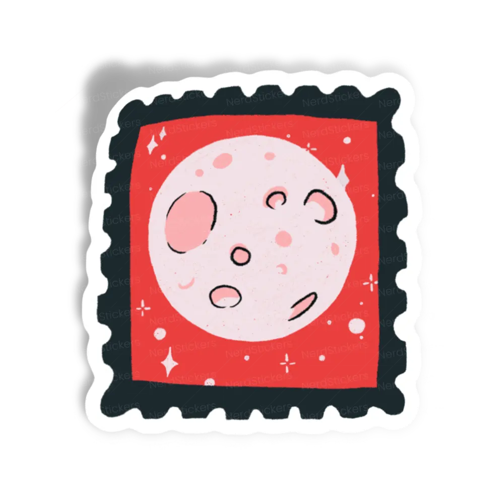 Adesivo Lua Vermelha, Design