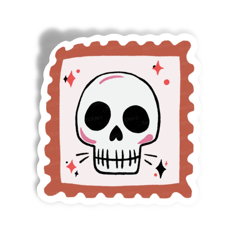 Adesivo Selo de Caveira Halloween, Design