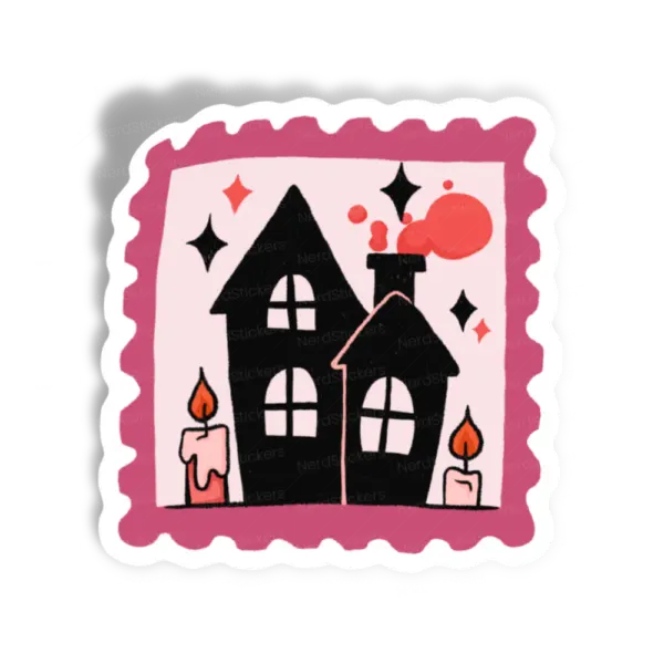 Selo de Casa Mal-Assombrada sticker, Design