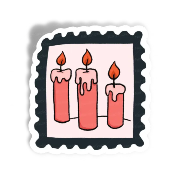 Selo de Velas Halloween sticker, Design
