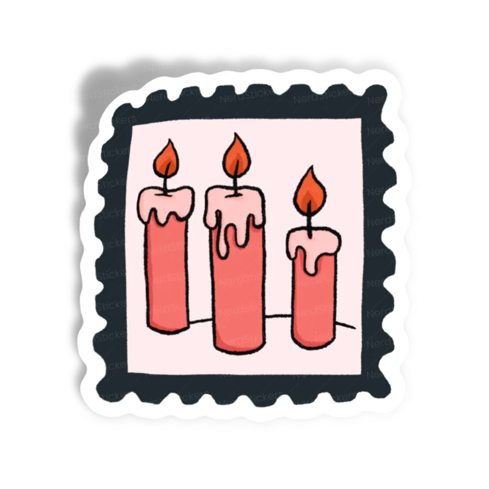 Adesivo Selo de Velas Halloween, Design