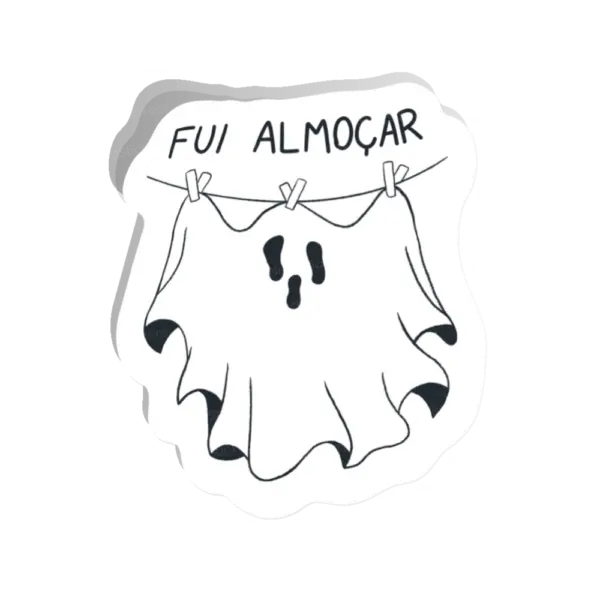 Adesivo Fantasma no almoço, Memes e Humor