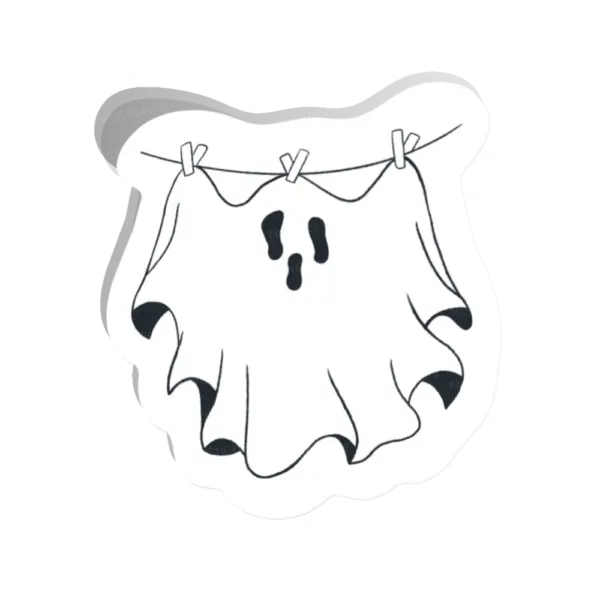 Adesivo Fantasma no Varal, Design