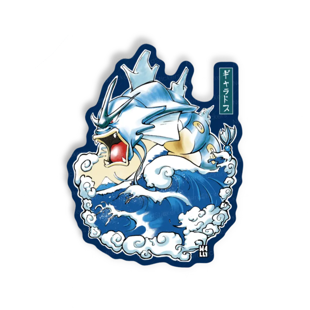 Adesivo A grande onda, Anime e Mangá