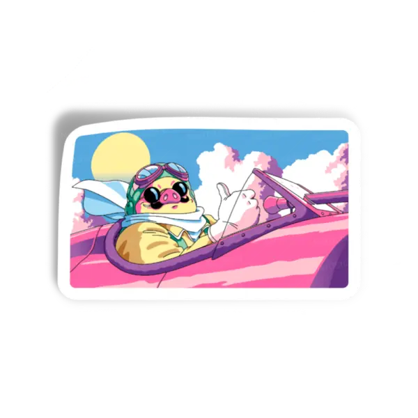 Adesivo Porco, Anime e Mangá