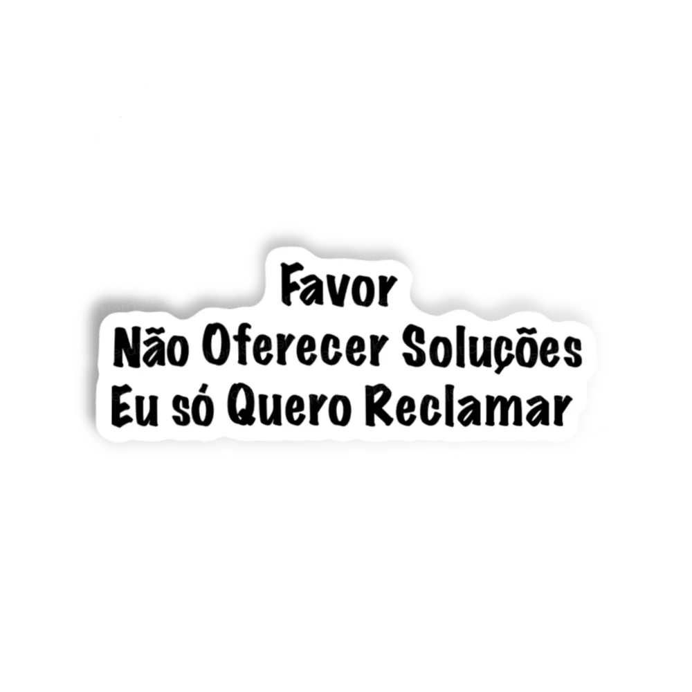 Adesivo Sem soluções, Memes e Humor