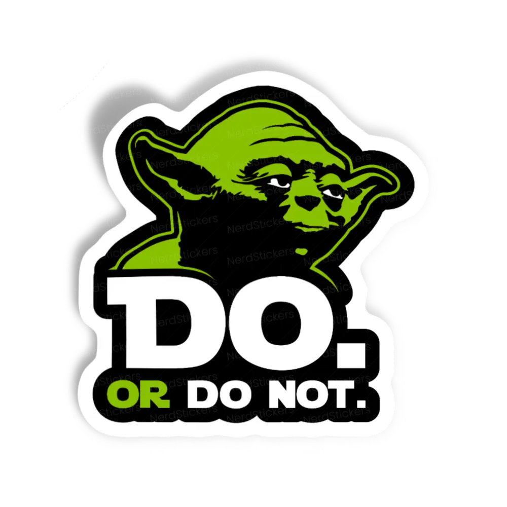 Adesivo Do or do not, Filmes e Séries