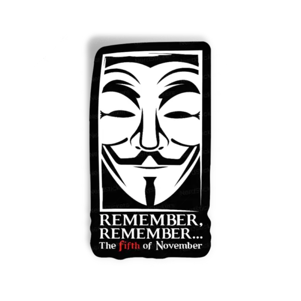 Adesivo Remember remember, Filmes e Séries