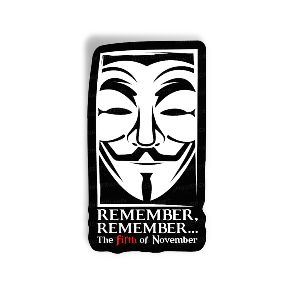 Adesivo Remember remember, Filmes e Séries