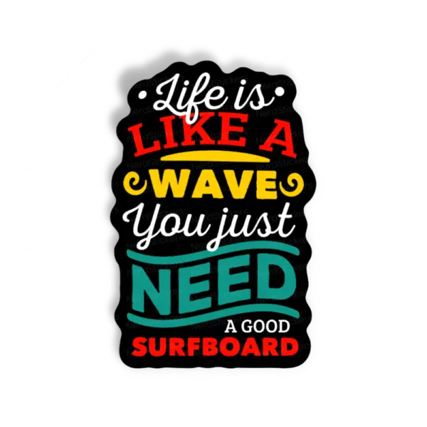 Adesivo Life wave, Design