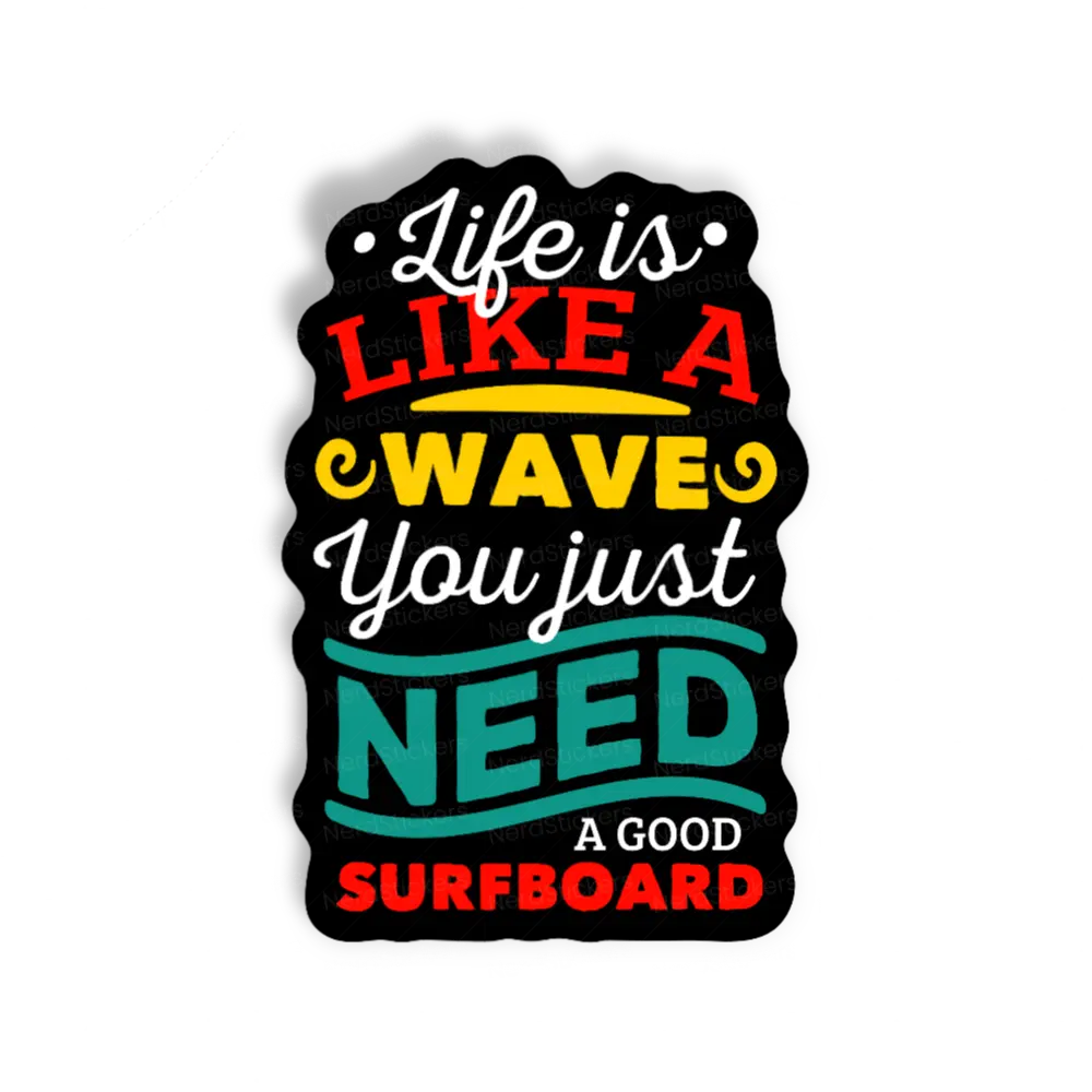 Adesivo Life wave, Design