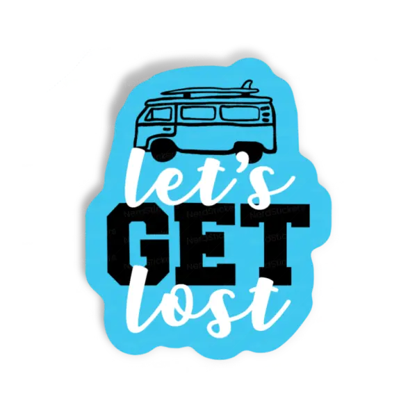 Adesivo Let's get lost, Carros e Motos