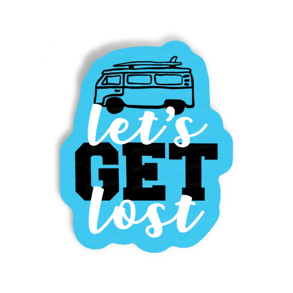 Adesivo Let's get lost, Carros e Motos