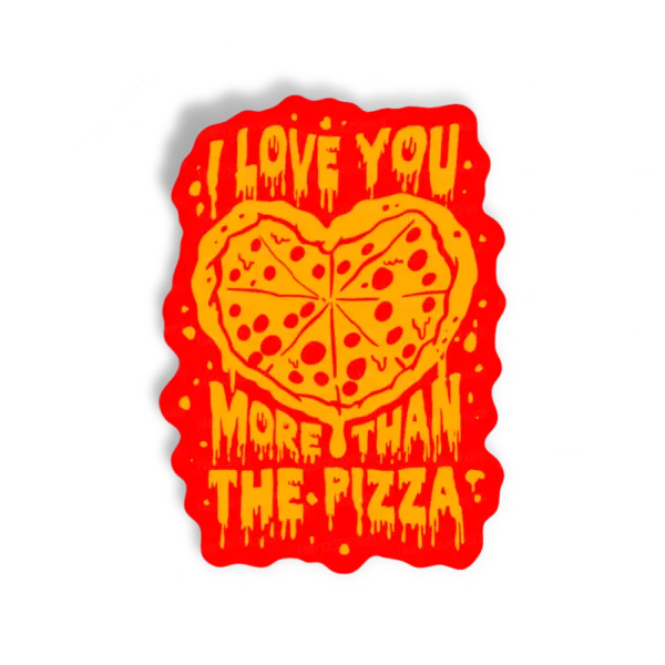 Adesivo More than pizza, Comida e Bebida
