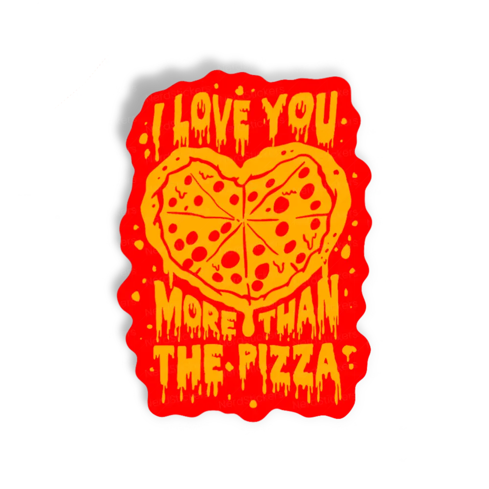 Adesivo More than pizza, Comida e Bebida
