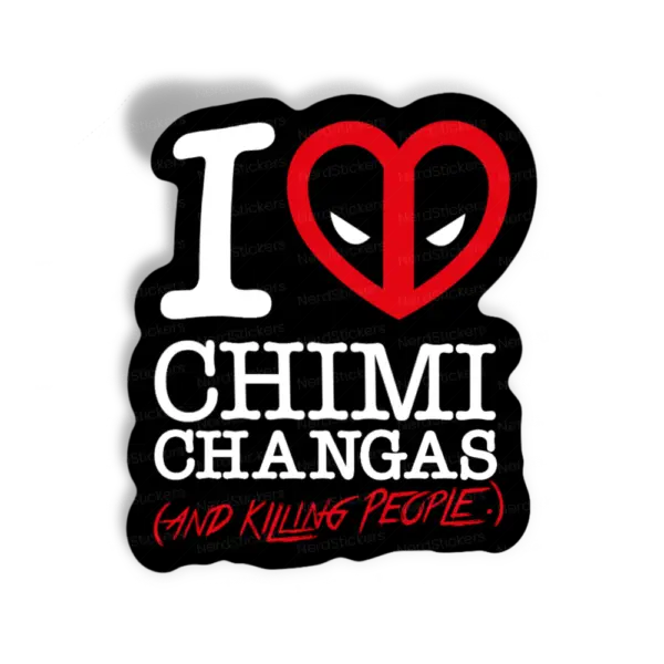 Adesivo I love chimichanga, Comida e Bebida