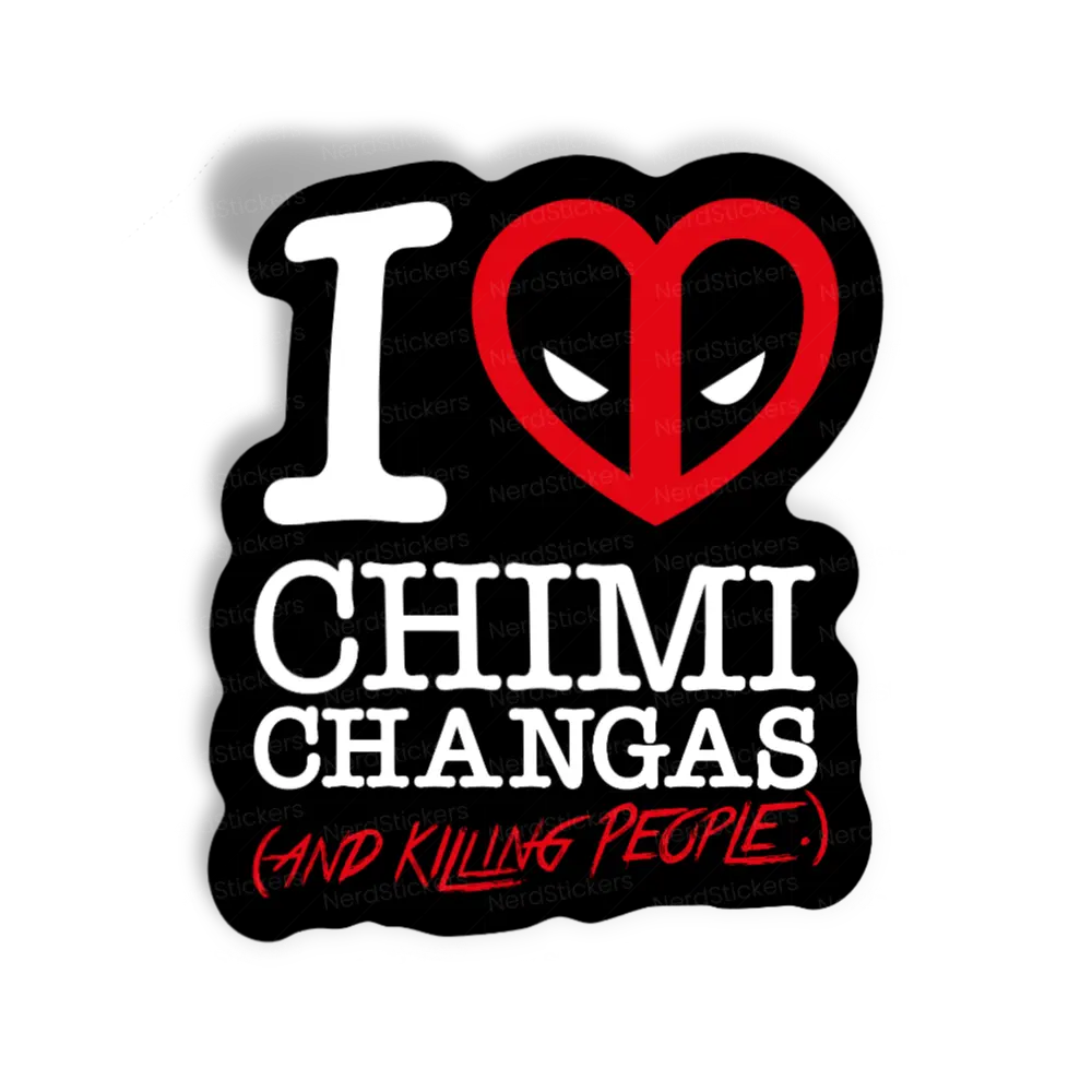 Adesivo I love chimichanga, Comida e Bebida