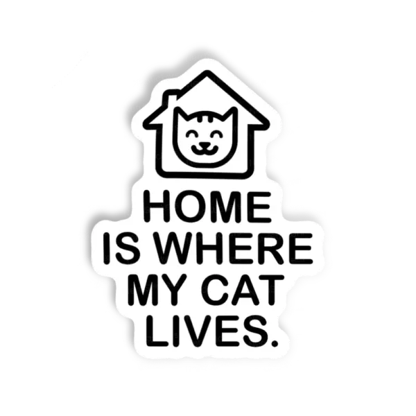 Adesivo Home Cat, Animais