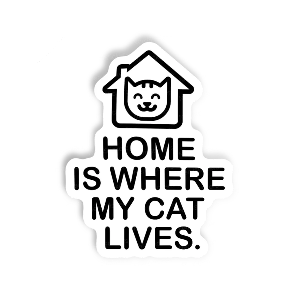 Adesivo Home Cat, Animais