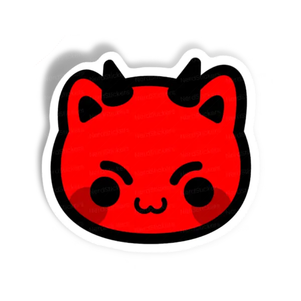 Adesivo HallowKitty Demon, Animais