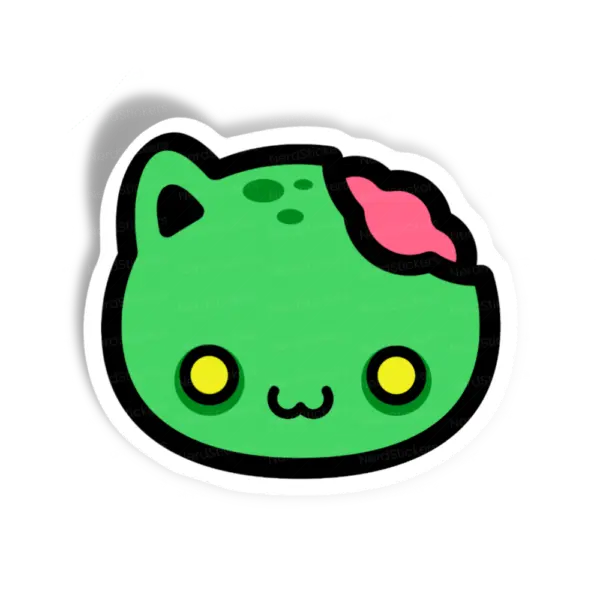 Adesivo HallowKitty Zombie, Animais